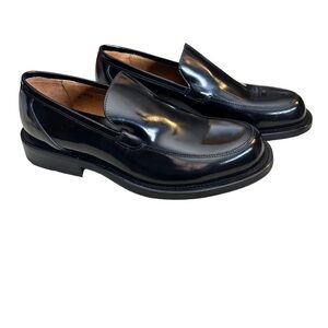 Banana Republic Men’s Black Italian Leather Loafers. Size 9 1/2D